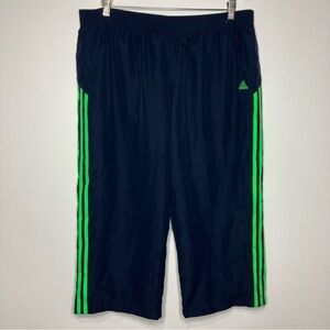 Adidas cropped athletic pants mesh lined size XL/XXL